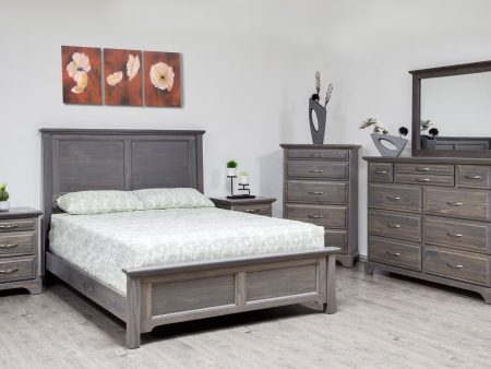 Mako Solid Wood Furniture Symphony 2900 Queen Panel Bed Online Sale