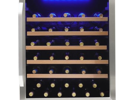 Silhouette 50-Bottle Stilton Series Wine Cellar with Digital Display SWC057D1BSS For Sale