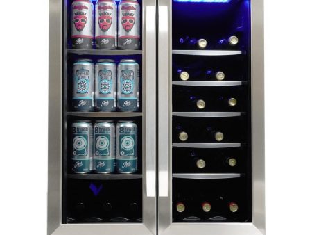 Silhouette Emmental Freestanding Combination Beverage Center SBC051D1BSS For Sale