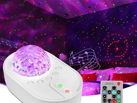 Luz nocturna proyector de cielo estrellado con LED, lámpara de proyección de ondas Oceánicas y Galaxia con luces de colores, regalo para habitación de niños, bebé o adulto Embalaje Deteriorado Online Hot Sale