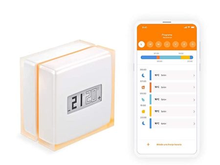 Netatmo NTH-ES-EC Termostato Wifi Inteligente para caldera individual, Color Blanco Embalaje Deteriorado Cheap