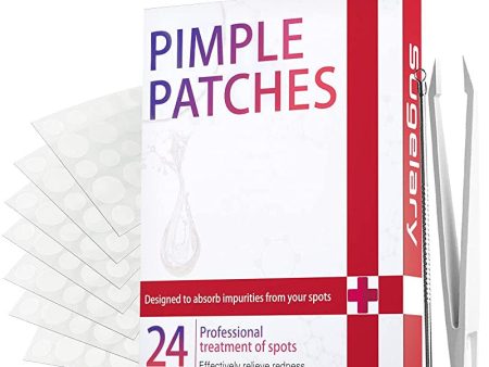 252 Pcs Parches Para Acné, 2 En 1 de Uso Diurno y Nocturno Potente Acne Pimple Negros Puntos Patch Hidrocoloide Natural Invisible con Aceite de Árbol de Té Ácido Salicílico Embalaje Deteriorado For Cheap