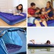 Zootop Cama de Aire, Cama Inflable tamaño Queen Colchón de Aire de PVC con Bomba de pie portátil para Acampar colchón Flocado con 250 kg de Peso máximo para Adultos Actividades(203 x 152 x 22 cm) (Embalaje Genérico) Reacondicionado Hot on Sale