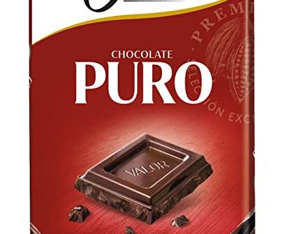 Valor - Chocolate Puro sin Azúcar - Sin Gluten - 0% Azúcares añadidos. Chocolate Puro Valor apto para celiacos y diabéticos - Tableta de Chocolate Puro de 100 Gramos Embalaje Deteriorado For Cheap