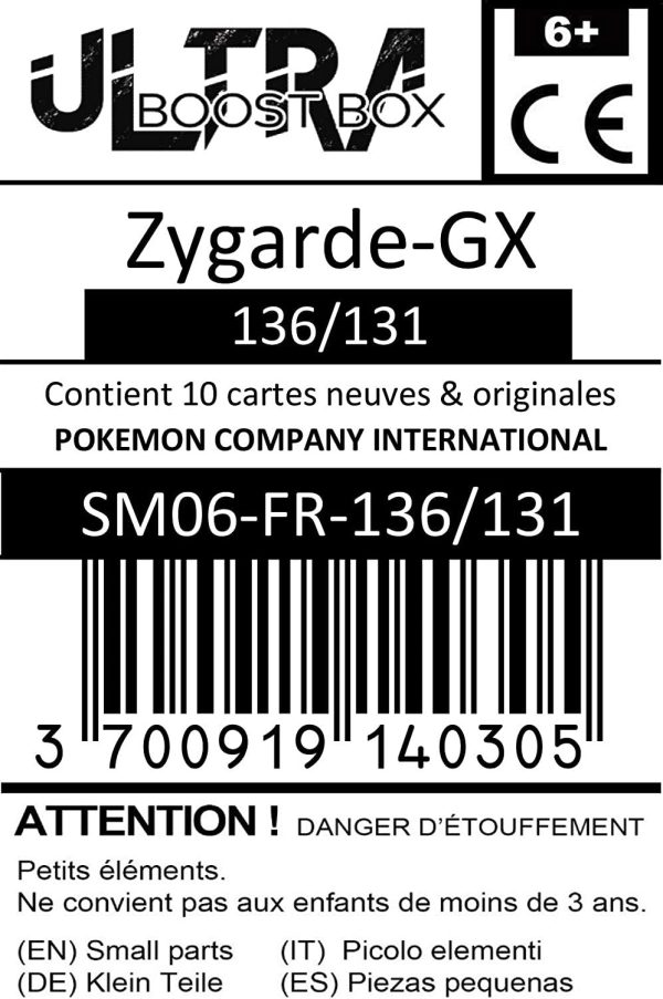 Zygarde-Gx 136 131 Shiny Rainbow - #myboost X Soleil & Lune 6 Lumière Interdite - 10 Cartas Pokémon Francés Sale