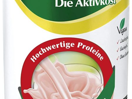 Yokebe - Die Aktivkost - Fresa - Batido dietético para adelgazar - sin gluten, sin lactosa y vegano - Bebida dietética con proteínas - 500 g = 12 porciones Embalaje Deteriorado Discount